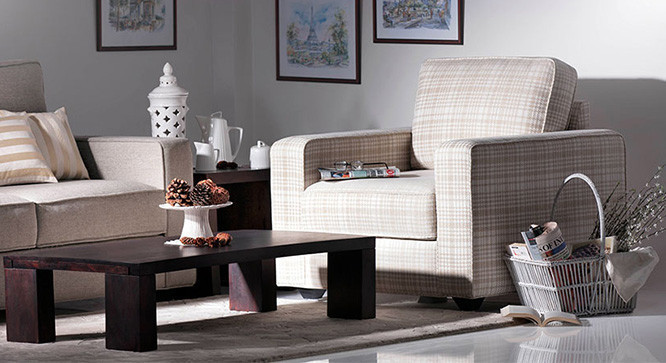 Nagano Arm Chair (Sandy Brown)